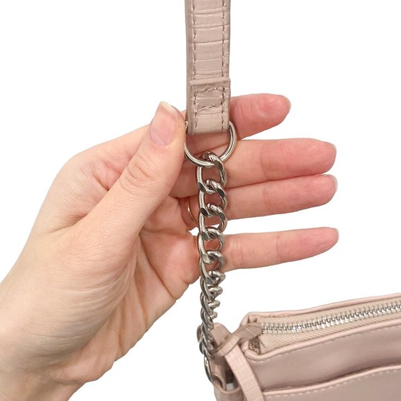 Rosetti Go Fredrick Crossbody Envelope Purse Bag in Taupe Blush Faux Leather - Picture 9 of 11